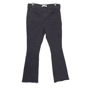 Signature Levi's Mid Rise‎ Bootcut Jeans Womens 12M 31x32 Black Flare